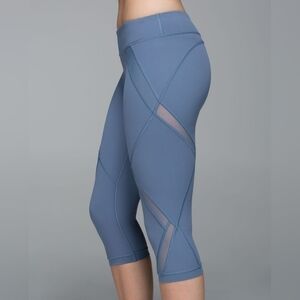 Lululemon Cool To Street CropBlue Denim / Banana Leaf Blush Quartz Size 2